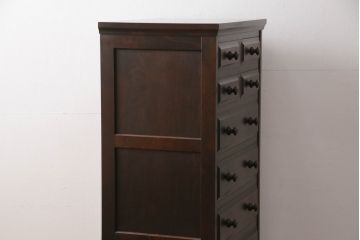 中古　美品　北海道民芸家具　HM535 小物タンス　小物収納におすすめ!! 和と洋どちらにも馴染むデザインが魅力のチェスト(整理箪笥、収納箪笥、引き出し)(定価約26万円)(R-073785)