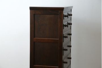 中古　北海道民芸家具　HM535 小物タンス　小物収納におすすめ!! 和と洋どちらにも馴染むデザインが魅力のチェスト(整理箪笥、収納箪笥、引き出し)(定価約26万円)(R-073785)