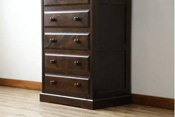 中古　北海道民芸家具　HM535 小物タンス　小物収納におすすめ!! 和と洋どちらにも馴染むデザインが魅力のチェスト(整理箪笥、収納箪笥、引き出し)(定価約26万円)(R-073785)