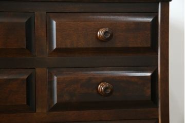 中古　北海道民芸家具　HM535 小物タンス　小物収納におすすめ!! 和と洋どちらにも馴染むデザインが魅力のチェスト(整理箪笥、収納箪笥、引き出し)(定価約26万円)(R-073785)