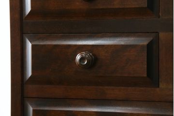 中古　北海道民芸家具　HM535 小物タンス　小物収納におすすめ!! 和と洋どちらにも馴染むデザインが魅力のチェスト(整理箪笥、収納箪笥、引き出し)(定価約26万円)(R-073785)