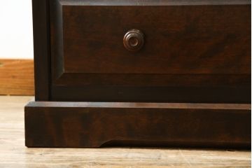 中古　北海道民芸家具　HM535 小物タンス　小物収納におすすめ!! 和と洋どちらにも馴染むデザインが魅力のチェスト(整理箪笥、収納箪笥、引き出し)(定価約26万円)(R-073785)