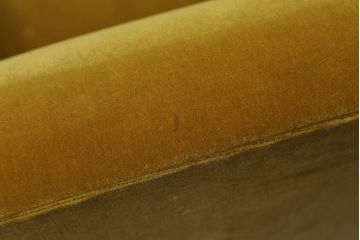 和製アンティーク　鮮やかな色味でお部屋のアクセントにおすすめのレトロな3人掛けソファ(アームソファ、3P、トリプルソファ)(R-073790)