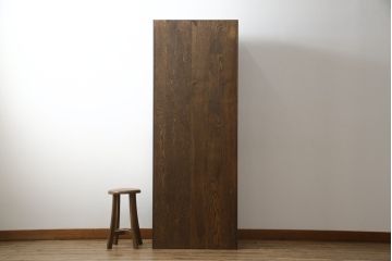 中古　美品!!　三越家具(現カントリーハウス)　Brugge(ブルージュ)　ステンドグラスが上品な雰囲気を醸し出すキャビネット(収納棚、戸棚、飾り棚、本箱、ブックケース、カップボード)(R-073797)