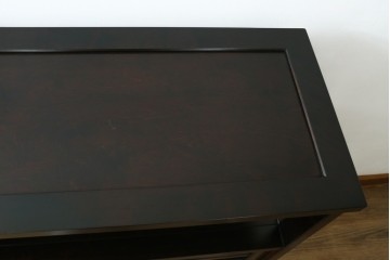 中古　北海道民芸家具　HM105　モダンな高山デザインが魅力の茶箪笥　定価約23万円　(R-073798)