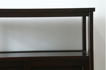 中古　北海道民芸家具　HM105　モダンな高山デザインが魅力の茶箪笥　定価約23万円　(R-073798)