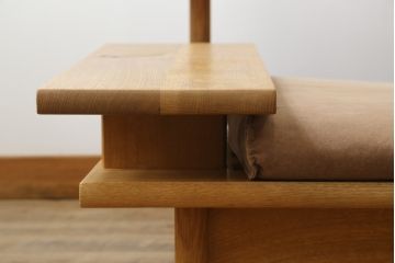 中古　飛騨産業　キツツキ　森のことば　両肘付きソファ3P(SN105SO)　木のぬくもりを感じる3人掛けソファ(三人掛け、トリプルソファ、アームソファ)(R-073802)