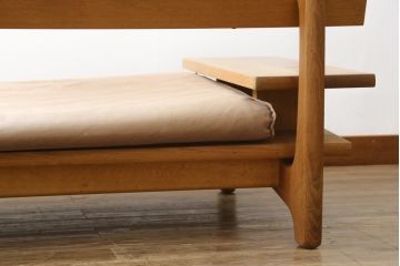 中古　飛騨産業　キツツキ　森のことば　両肘付きソファ3P(SN105SO)　木のぬくもりを感じる3人掛けソファ(三人掛け、トリプルソファ、アームソファ)(R-073802)
