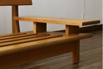 中古　飛騨産業　キツツキ　森のことば　両肘付きソファ3P(SN105SO)　木のぬくもりを感じる3人掛けソファ(三人掛け、トリプルソファ、アームソファ)(R-073802)