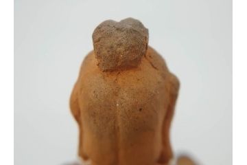 土楽七世　福森雅武造　究竟涅槃　野焼き　陶仏　素朴で温かみのある観音菩薩立像(土楽窯 七代目陶工、観音像、仏像、置物、オブジェ、共箱付き)(R-073814)