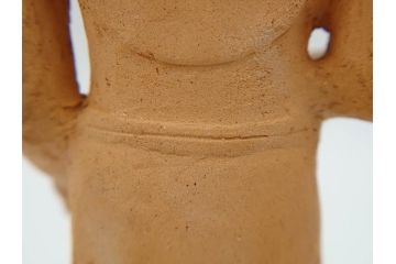 土楽七世　福森雅武造　究竟涅槃　野焼き　陶仏　素朴で温かみのある観音菩薩立像(土楽窯 七代目陶工、観音像、仏像、置物、オブジェ、共箱付き)(R-073814)