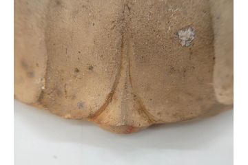 土楽七世　福森雅武造　究竟涅槃　野焼き　陶仏　素朴で温かみのある観音菩薩立像(土楽窯 七代目陶工、観音像、仏像、置物、オブジェ、共箱付き)(R-073814)