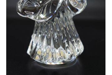フランス　Baccarat　バカラ　天使　楽器を演奏する姿が愛らしいオブジェ2体セット(エンジェル、フルレッドクリスタルガラス、置物)(R-073815)