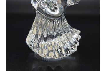 フランス　Baccarat　バカラ　天使　楽器を演奏する姿が愛らしいオブジェ2体セット(エンジェル、フルレッドクリスタルガラス、置物)(R-073815)