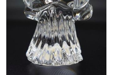 フランス　Baccarat　バカラ　天使　楽器を演奏する姿が愛らしいオブジェ2体セット(エンジェル、フルレッドクリスタルガラス、置物)(R-073815)