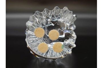 フランス　Baccarat　バカラ　天使　楽器を演奏する姿が愛らしいオブジェ2体セット(エンジェル、フルレッドクリスタルガラス、置物)(R-073815)