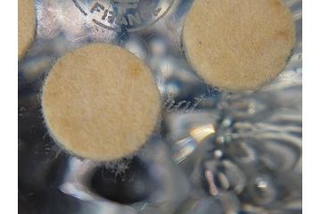 フランス　Baccarat　バカラ　天使　楽器を演奏する姿が愛らしいオブジェ2体セット(エンジェル、フルレッドクリスタルガラス、置物)(R-073815)