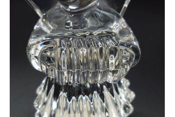 フランス　Baccarat　バカラ　天使　楽器を演奏する姿が愛らしいオブジェ2体セット(エンジェル、フルレッドクリスタルガラス、置物)(R-073815)