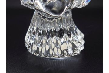 フランス　Baccarat　バカラ　天使　楽器を演奏する姿が愛らしいオブジェ2体セット(エンジェル、フルレッドクリスタルガラス、置物)(R-073815)
