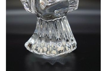 フランス　Baccarat　バカラ　天使　楽器を演奏する姿が愛らしいオブジェ2体セット(エンジェル、フルレッドクリスタルガラス、置物)(R-073815)