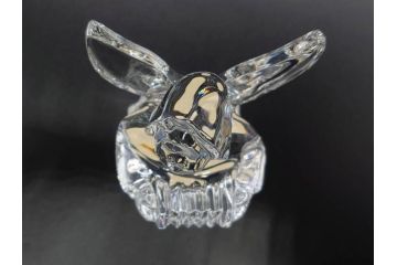 フランス　Baccarat　バカラ　天使　楽器を演奏する姿が愛らしいオブジェ2体セット(エンジェル、フルレッドクリスタルガラス、置物)(R-073815)