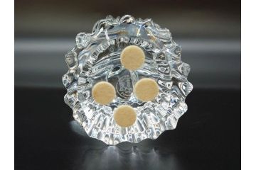 フランス　Baccarat　バカラ　天使　楽器を演奏する姿が愛らしいオブジェ2体セット(エンジェル、フルレッドクリスタルガラス、置物)(R-073815)