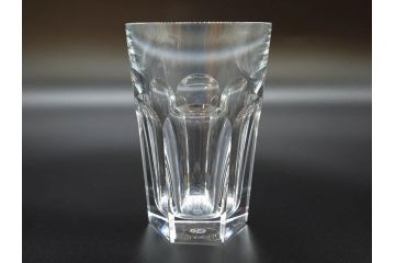 フランス　Baccarat　バカラ　アルクール　重厚なフォルムながらもエレガントな雰囲気漂うタンブラー2客セット(グラス、フルレッドクリスタルガラス)(R-073816)