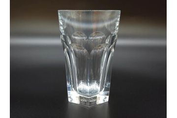 フランス　Baccarat　バカラ　アルクール　重厚なフォルムながらもエレガントな雰囲気漂うタンブラー2客セット(グラス、フルレッドクリスタルガラス)(R-073816)