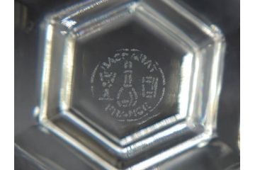フランス　Baccarat　バカラ　ミズーリ　美しいフォルムがお洒落な雰囲気を醸し出すジャムポット2個セット(シュガー、マスタード、フルレッドクリスタルガラス、スプーン)(R-073817)