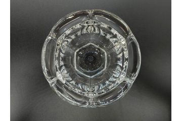 フランス　Baccarat　バカラ　ミズーリ　美しいフォルムがお洒落な雰囲気を醸し出すジャムポット2個セット(シュガー、マスタード、フルレッドクリスタルガラス、スプーン)(R-073817)