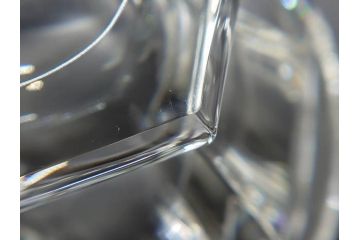 フランス　Baccarat　バカラ　ミズーリ　美しいフォルムがお洒落な雰囲気を醸し出すジャムポット2個セット(シュガー、マスタード、フルレッドクリスタルガラス、スプーン)(R-073817)