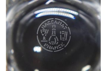 フランス　Baccarat　バカラ　ミズーリ　美しいフォルムがお洒落な雰囲気を醸し出すジャムポット2個セット(シュガー、マスタード、フルレッドクリスタルガラス、スプーン)(R-073817)