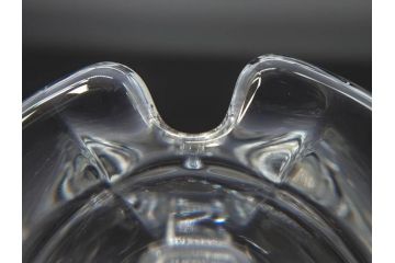 フランス　Baccarat　バカラ　ミズーリ　美しいフォルムがお洒落な雰囲気を醸し出すジャムポット2個セット(シュガー、マスタード、フルレッドクリスタルガラス、スプーン)(R-073817)
