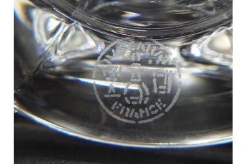 フランス　Baccarat　バカラ　ミズーリ　美しいフォルムがお洒落な雰囲気を醸し出すジャムポット2個セット(シュガー、マスタード、フルレッドクリスタルガラス、スプーン)(R-073817)