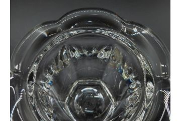 フランス　Baccarat　バカラ　ミズーリ　美しいフォルムがお洒落な雰囲気を醸し出すジャムポット2個セット(シュガー、マスタード、フルレッドクリスタルガラス、スプーン)(R-073817)