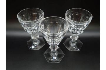 フランス　Baccarat　バカラ　アルクール　優雅なひとときを演出するワイングラス3客セット(フルレッドクリスタルガラス)(R-073819)