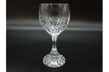 フランス　Baccarat　バカラ　マッセナ　繊細なカットが華やかな空間を演出するワイングラス3客セット(フルレッドクリスタルガラス)(R-073820)