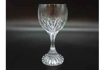 フランス　Baccarat　バカラ　マッセナ　繊細なカットが華やかな空間を演出するワイングラス3客セット(フルレッドクリスタルガラス)(R-073821)