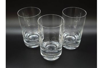 フランス　Baccarat　バカラ　パーフェクション　シンプルながら美しいフォルムのタンブラー3客セット(グラス、フルレッドクリスタルガラス)(R-073822)