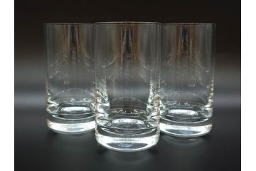 フランス　Baccarat　バカラ　パーフェクション　シンプルながら美しいフォルムのタンブラー3客セット(グラス、フルレッドクリスタルガラス)(R-073822)