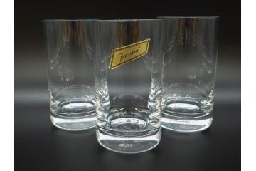 フランス　Baccarat　バカラ　パーフェクション　シンプルながら美しいフォルムのタンブラー3客セット(グラス、フルレッドクリスタルガラス)(R-073823)