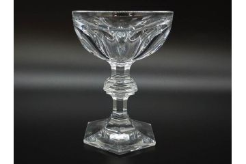 フランス　Baccarat　バカラ　アルクール　どの角度から見ても精巧かつ美しいシャンパンクープグラス3客セット(フルレッドクリスタルガラス)(R-073824)
