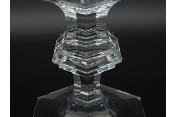 フランス　Baccarat　バカラ　アルクール　どの角度から見ても精巧かつ美しいシャンパンクープグラス3客セット(フルレッドクリスタルガラス)(R-073824)