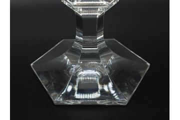 フランス　Baccarat　バカラ　アルクール　どの角度から見ても精巧かつ美しいシャンパンクープグラス3客セット(フルレッドクリスタルガラス)(R-073824)