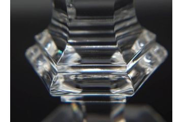 フランス　Baccarat　バカラ　アルクール　どの角度から見ても精巧かつ美しいシャンパンクープグラス3客セット(フルレッドクリスタルガラス)(R-073824)