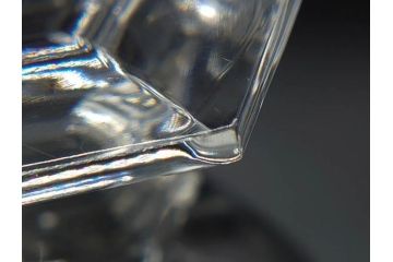 フランス　Baccarat　バカラ　アルクール　どの角度から見ても精巧かつ美しいシャンパンクープグラス3客セット(フルレッドクリスタルガラス)(R-073824)