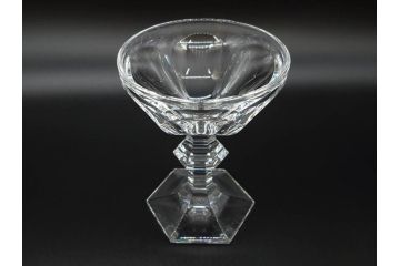 フランス　Baccarat　バカラ　アルクール　どの角度から見ても精巧かつ美しいシャンパンクープグラス3客セット(フルレッドクリスタルガラス)(R-073824)