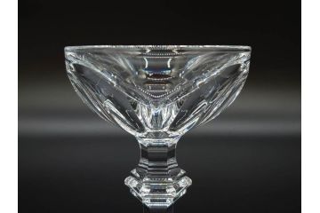 フランス　Baccarat　バカラ　アルクール　どの角度から見ても精巧かつ美しいシャンパンクープグラス3客セット(フルレッドクリスタルガラス)(R-073825)