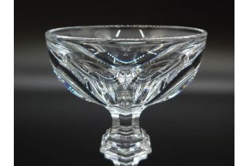 フランス　Baccarat　バカラ　アルクール　どの角度から見ても精巧かつ美しいシャンパンクープグラス3客セット(フルレッドクリスタルガラス)(R-073825)