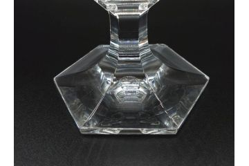 フランス　Baccarat　バカラ　アルクール　どの角度から見ても精巧かつ美しいシャンパンクープグラス3客セット(フルレッドクリスタルガラス)(R-073825)